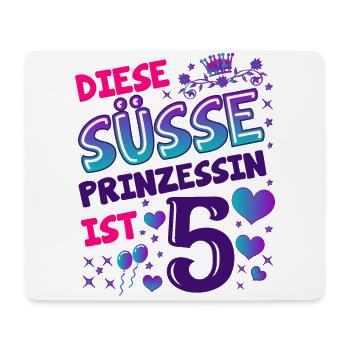 5. Geburtstag Mädchen Geschenk Königstochter - Mousepad (Querformat) - Weiß - Vorne