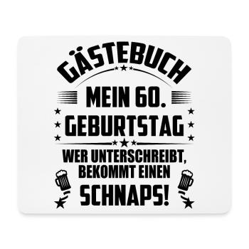 60 Geburtstag 60 Ehrentag Geschenk Mann Frau Fun - Mousepad (Querformat) - Weiß - Vorne