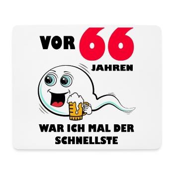 66. Geburtstag lustig 66.Ehrentag 66. Jubiläum - Mousepad (Querformat) - Weiß - Vorne