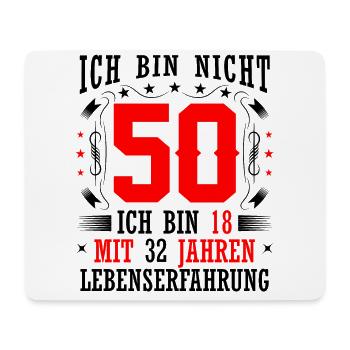 50 Geburtstag Geschenk lustig 50. Jubiläum Humor - Mousepad (Querformat) - Weiß - Vorne