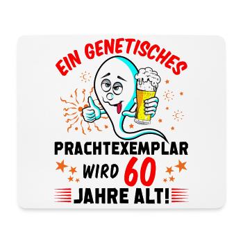 Vor 60 Jahren war ich mal der Schnellste 60 Jahre - Mousepad (Querformat) - Weiß - Vorne