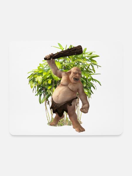 Troll - Mousepad (Querformat) - Weiß