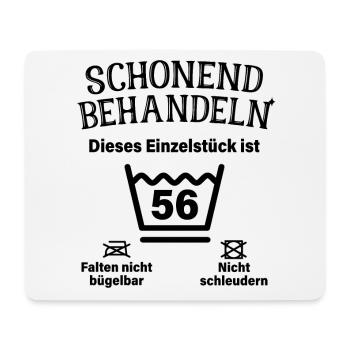 Schonend Behandeln 56. Geburtstag Einzelstück 56 - Mousepad (Querformat) - Weiß - Vorne