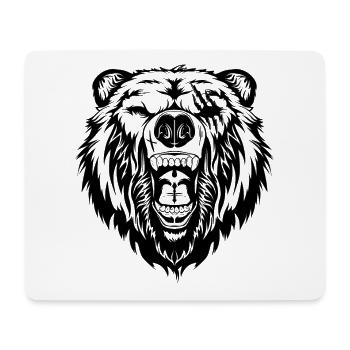 Ours Grizzly Ours Ours brun Faune Sauvage - Tapis de souris (format paysage) - blanc - Devant