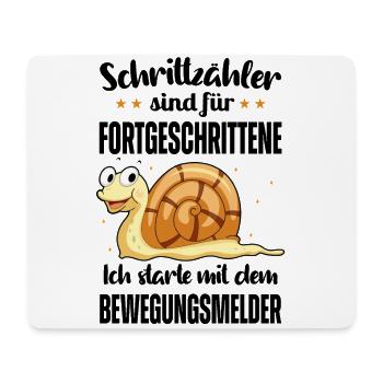 Schrittzähler Sind Für Fortgeschrittene - Mousepad (Querformat) - Weiß - Vorne