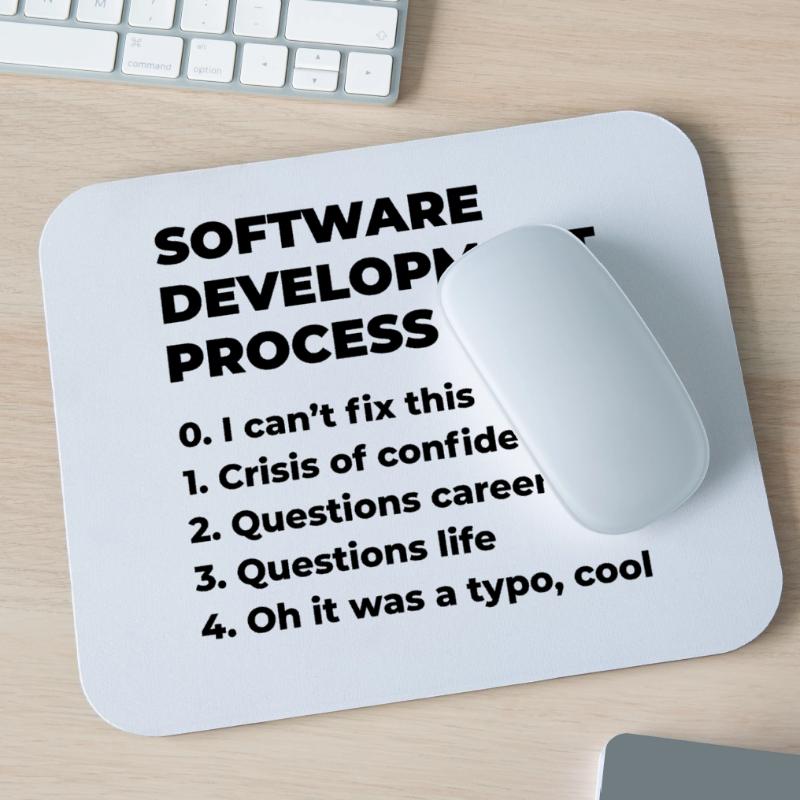 Software Development Process Programmer Coder Nerd Mousepad (Querformat)