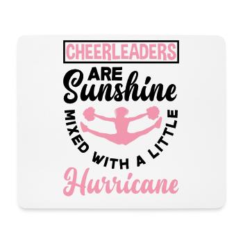 Cheerleaders Are Sunshine Mixed With A Little Hurr - Mousepad (Querformat) - Weiß - Vorne