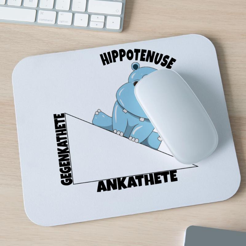 Math Hippotenuse Angular Function Hypotenuse Hippo Mouse Pad (horizontal)