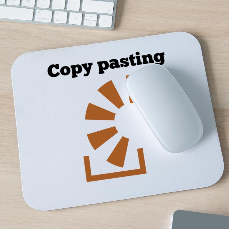Copy Pasting Programming Coder Software Developer Mousepad (Querformat)