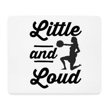 Little And Loud Cheerleading Cheerleader Dancing G - Mousepad (Querformat) - Weiß - Vorne