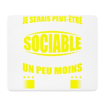 Sarkasmus lustig Geschenkidee für soziale Person - Mousepad (Querformat) - Weiß - Vorne