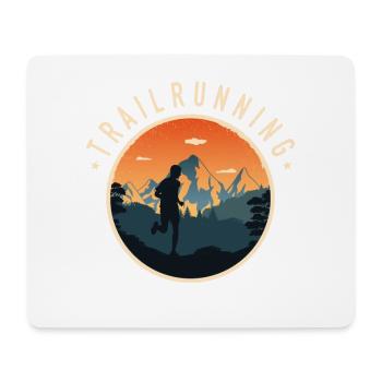 TrailRunning Trail Running Trailrunner Mountain Running - Mouse Pad (horizontal) - white - Front