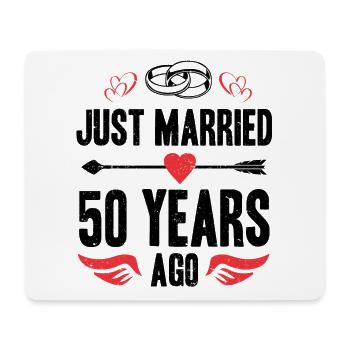Je viens de me marier il y a 50 ans 50e anniversaire de mariage - Tapis de souris (format paysage) - blanc - Devant