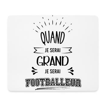 Futur Footballeur Idée Cadeau Garçon - Tapis de souris (format paysage) - blanc - Devant