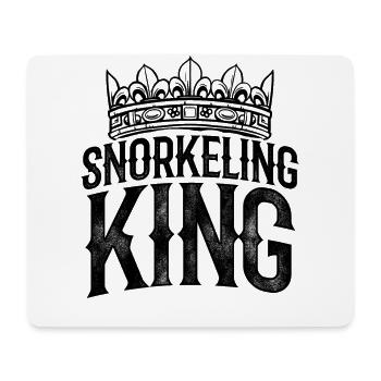 Snorkeling King Scuba Diver Diving Snorkeling Snor - Mousepad (Querformat) - Weiß - Vorne