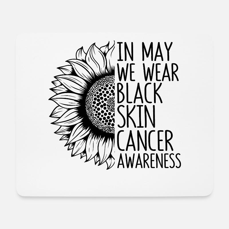 Skin Cancer Awareness Sonnenblume - Mousepad (Querformat) - Weiß