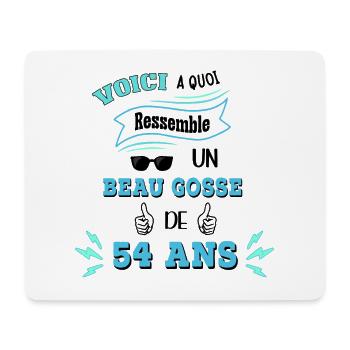 Idée De Cadeau Drôle Pour Les Beaux Gosses - Tapis de souris (format paysage) - blanc - Devant
