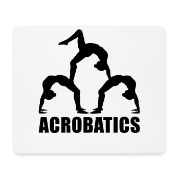 Retro Graphic Gymnast Gymnastics Acrobat Acrobatic - Mousepad (Querformat) - Weiß - Vorne