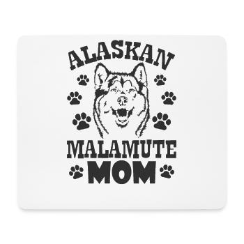 Alaskan Malamute Mom Race de chien de compagnie - Tapis de souris (format paysage) - blanc - Devant