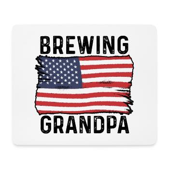 Grandpa Graphic Homebrewing Winemaking Brewery Cra - Mousepad (Querformat) - Weiß - Vorne