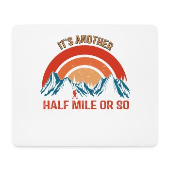 Eine weitere Meile oder so Berge Alpen - Mousepad (Querformat) - Weiß - Vorne
