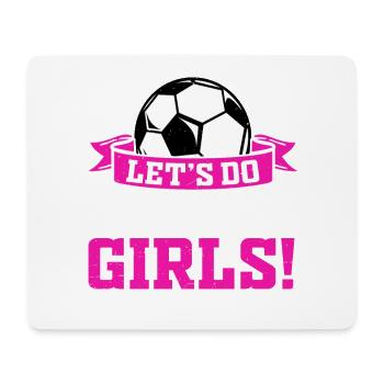 Football Girl Outfit - Mouse Pad (horizontal) - white - Front