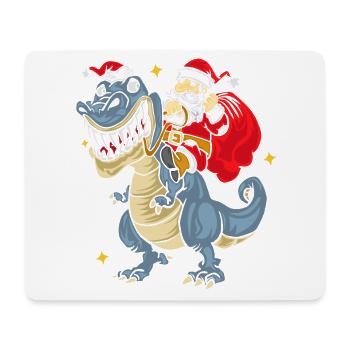 t Rex Santa Outfit - Mouse Pad (horizontal) - white - Front