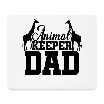 Animal Keeper Dad Zoo Keeper Animal Lover Zoologis - Mousepad (Querformat) - Weiß - Vorne