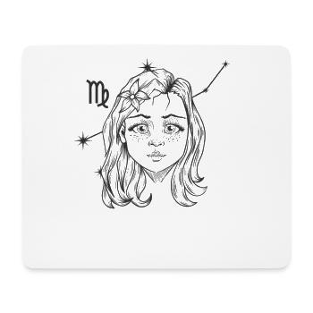 Virgo Zodiac Sign August September - Mouse Pad (horizontal) - white - Front