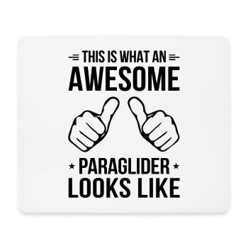 This Is What An Awesome Paraglider Looks Like Para - Mousepad (Querformat) - Weiß - Vorne