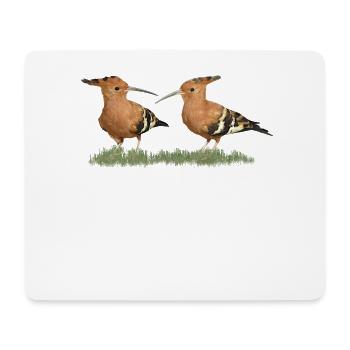 Hoopoe - Bird in Kenya / Africa - Ornithology - Mouse Pad (horizontal) - white - Front