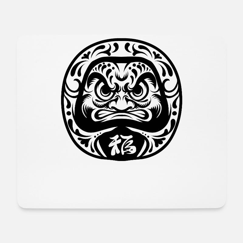 Daruma Doll Japanese Doll - Mouse Pad (horizontal) - white