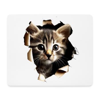 Cat Motif Art Cat Design Domestic Cat Meow Cat - Mouse Pad (horizontal) - white - Front