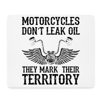 Motorcycles Don't Leak Oil They Mark Their Territo - Mousepad (Querformat) - Weiß - Vorne