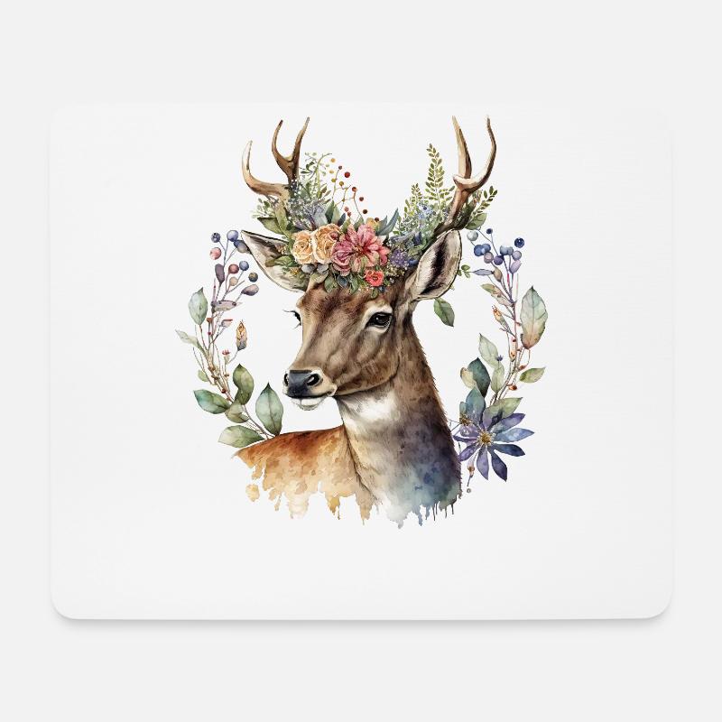 Roebuck - Mouse Pad (horizontal) - white