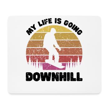 Snowboarding Art Snowboard Snowboarder - Mouse Pad (horizontal) - white - Front