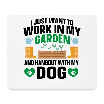 Dog Lover Gardener Garden Pet Plants Gardening - Mouse Pad (horizontal) - white - Front