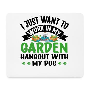 Dog Lover Gardener Garden Pet Plants Gardening - Mouse Pad (horizontal) - white - Front