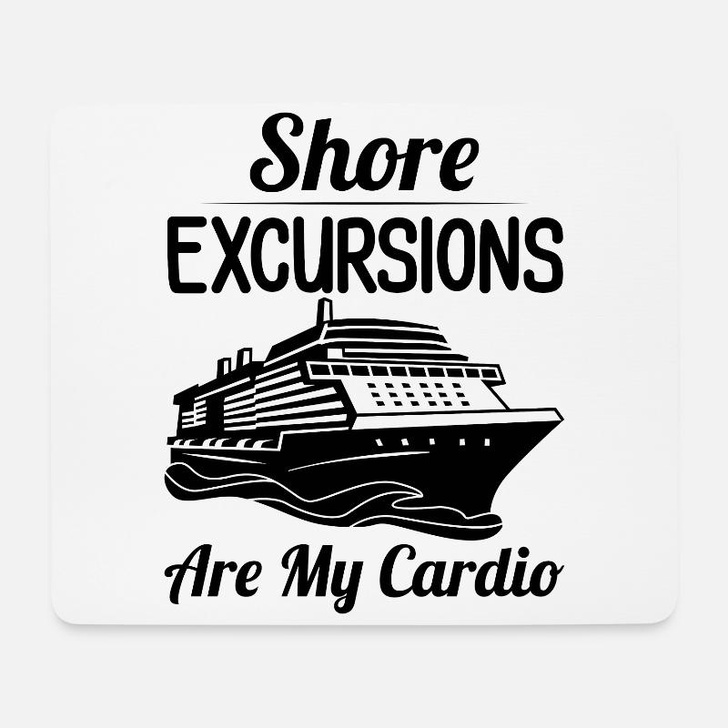 Funny Cruising Kreuzfahrtschiff Kreuzfahrtschiff - Mousepad (Querformat) - Weiß