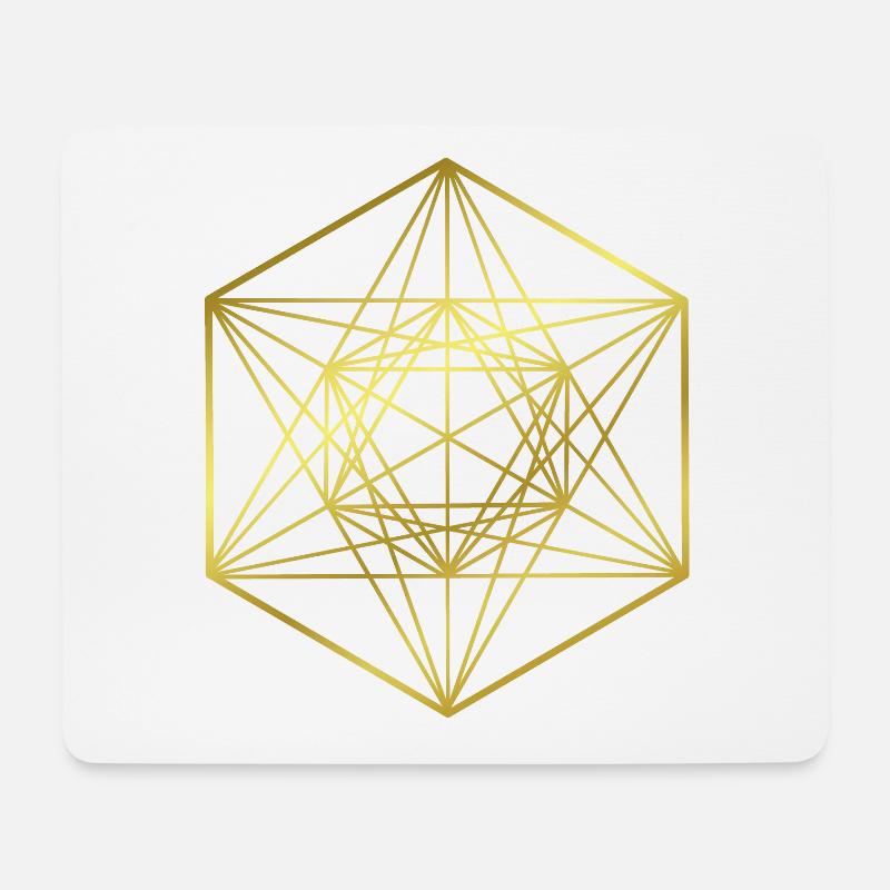 Grafik - grafisches Design - hl. Geometrie - Mousepad (Querformat) - Weiß