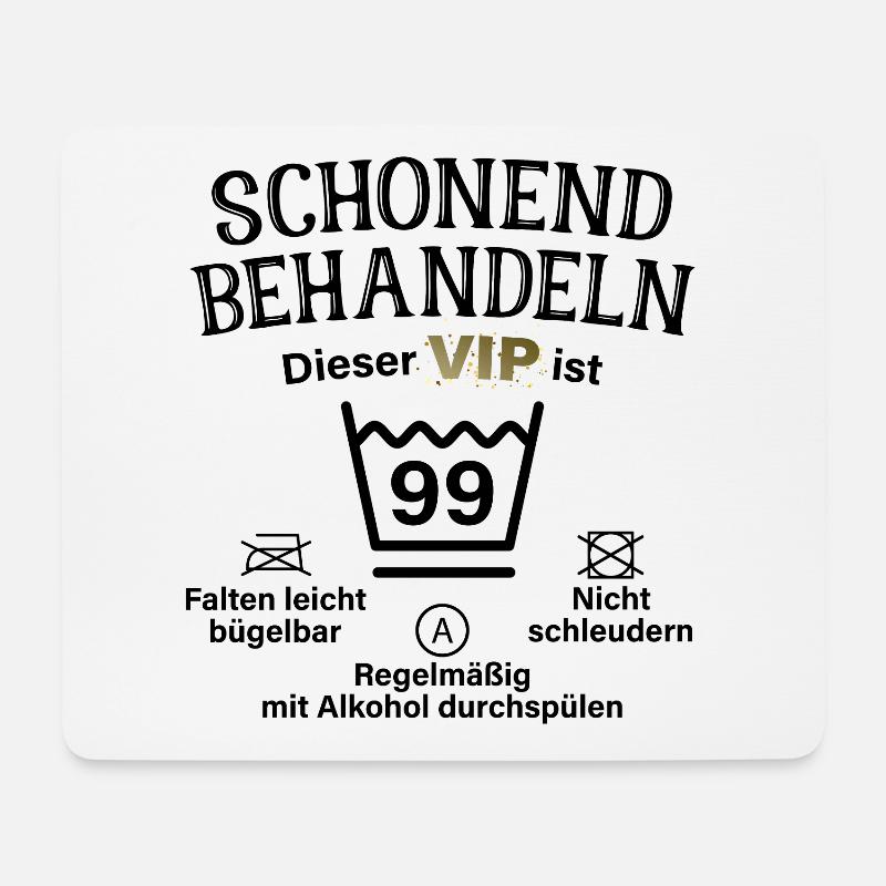 99. Geburtstag Schonend Behandeln 99 VIP ist 99 - Mousepad (Querformat) - Weiß