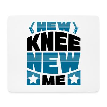 New Knee new me - Mousepad (Querformat) - Weiß - Vorne