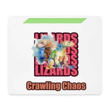 Lézards Reptiles Aquarelle Cadeau - Tapis de souris (format paysage) - blanc - Devant