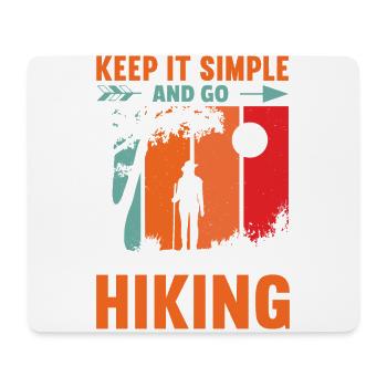 Wandern Berge Natur outdoor Therapie - Mousepad (Querformat) - Weiß - Vorne