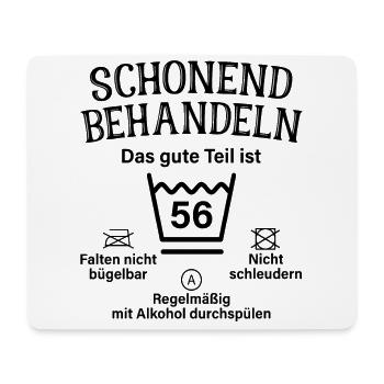 56. Geburtstag Schonend Behandeln 56 Teil Ist 56 - Mousepad (Querformat) - Weiß - Vorne