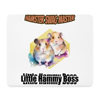Hamster Nager Haustier Aquarell Geschenk - Mousepad (Querformat) - Weiß - Vorne