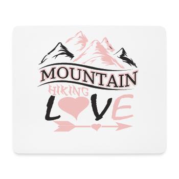 Montagnes Randonnée Alpinisme Sport Amour Alpes Nature - Tapis de souris (format paysage) - blanc - Devant