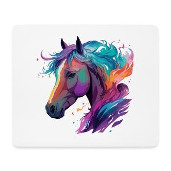 Pferd Pony Reitsport Kunstwerk Pferde-Fans Design - Mousepad (Querformat) - Weiß - Vorne