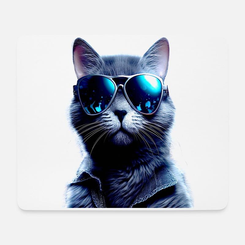 Cat Mom Katzen Mama Kater Mutter Muttertag Katze - Mousepad (Querformat) - Weiß