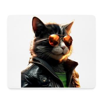 Chat avec lunettes de soleil Chat Maman Chat Maman Maman Chats - Tapis de souris (format paysage) - blanc - Devant